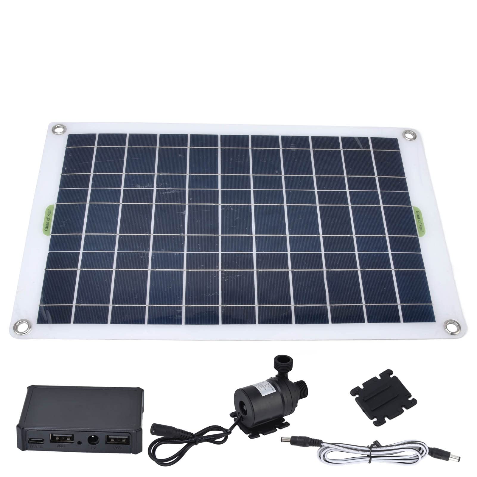 CUEI Solar Water Pump Kit, 800L/H 50W 12V Low Noise Solar Fountain with Panel, Solar Fountain Pump Outdoor Fountain DIY Water Feature Kit for Bird Bath Garden Ponds Fish Tank and Aquarium