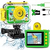GKTZ Kids Camera - Waterproof Underwater Camera for