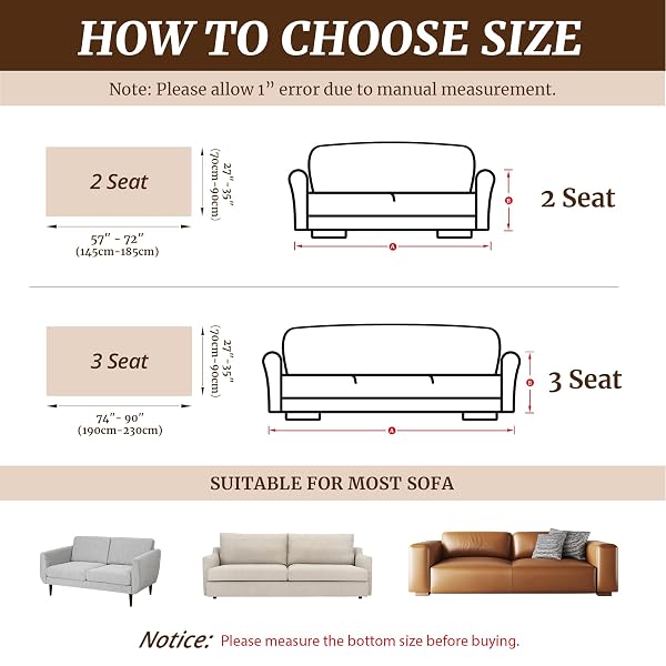 OBLU LIFE STRETCH COUCH COVER FOR 2 CUSHION LOVESEAT SOFA, FITS 57 X 72 INCH, JACQUARD WAFFLE FABRIC SLIPCOVER, WASHABLE PET FRIENDLY FURNITURE PROTECTOR WITH ELASTIC BOTTOM, WINE RED, 2 SEATS