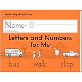 Learning Without Tears Letters and Numbers for Me Student Workbook, Age 5+, Preschool, Kindergarten Handwriting Practice, Wri