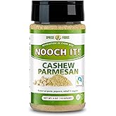 NOOCH IT Cashew Parmesan Cheese &ndash; 4oz | Dairy-Free, Organic, Fair Trade, Non-GMO, Gluten-Free | Plant-Based Cashew Cheese Topping &amp; Parmesan Substitute for Pasta, Pizza &amp; Popcorn