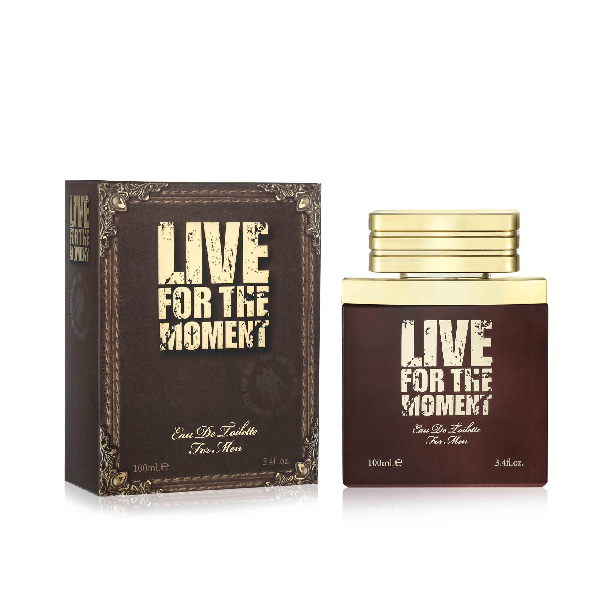 Live For The Moment edt For Men 100ml Amazscent Sensational Fragrance For Him In Gift Hamper + Free Manicure Set For Him Gift Wrapped Gift Hamper For Him