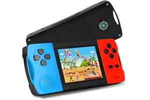 JJFUN Handheld Games for Kids with Built-in 100+ Classic Retro Games, 3.2" IPS Screen Portable & Rechargeable Arcade Gaming Player,Travel Toys Birthday Gift for Boys Girls