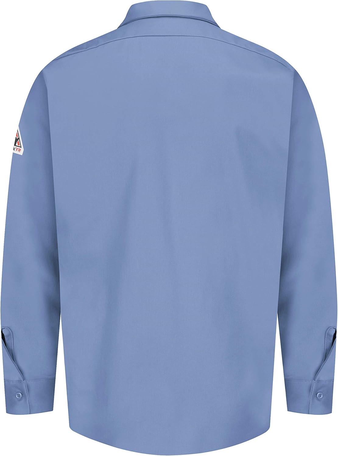 Bulwark Men's Flame Resistant 7 Oz Cotton Work Shirt with Sleeve Vent: Clothing