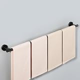 SAYAYO Towel Rail Wall Mounted Black SUS304 32 Inch 80cm Bath Towel Bar view 8