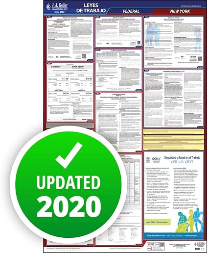 Amazon Com 2020 New York Labor Law Poster All In One Osha