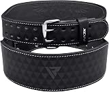 RDX Unisex Adult 4-Inch Arlo Weight Lifting Belt Black X-Large Calf Buffalo view 7