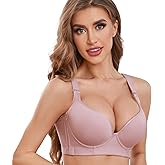 Henoble Plus Size Push Up Bra - Hide Back Fat, Smoothing, Supportive Underwire