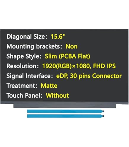 Visiodirect Dalle Ecran 15.6" LED Type B156HAN02.5 HW