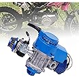 KONKENIE 49cc 50cc 2 Stroke Big Bore Racing Complete Engine Motor Single Cylinder Air-Cooled Engine for 47cc 49cc 50cc Mini Dirt Bike Pocket Quad ATV Scooters High Performance 11000rmp