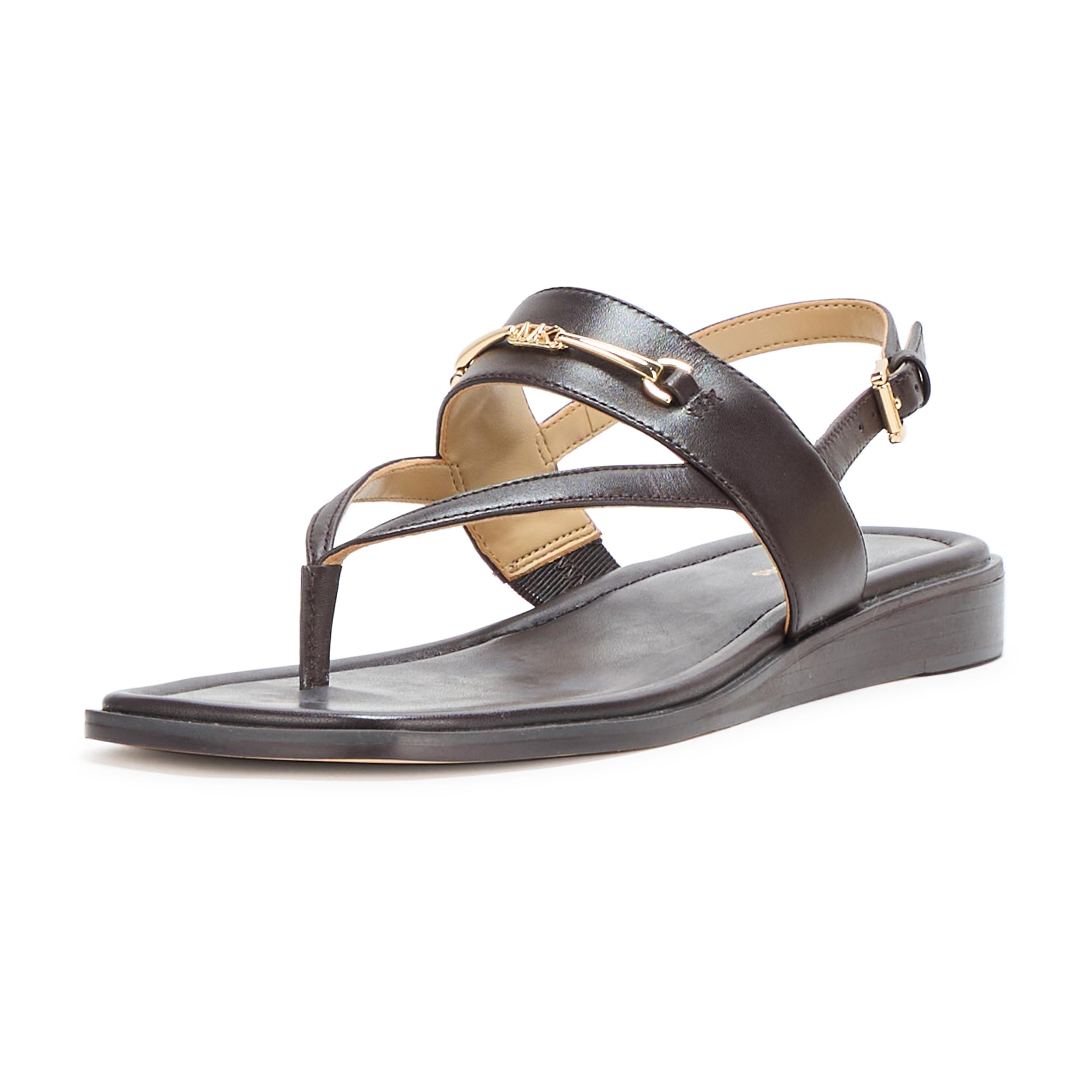 Michael Kors Women’s Lena Sandal, Chocolate, 7