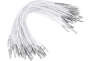 YELARXI Elastic Barbed Cord, Stretch Loop Band Round String with Metal Barbs Fastener Hat Chin Cord Strap - Fitting for (Mask