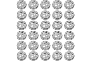 NUFIWRA 35 Pcs 3/8 in. - 1/2 in. Non Metallic Button Push-in Bulk Connector, Plastic Cable Connector Electrical Conduit Fittings, Fits 1/2-Inch Knock Outs