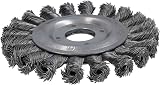 AB Tools 115mm Flat Twist Knot Wire Wheel Brush 22.2mm Bore Angle Grinder TE579 view 3