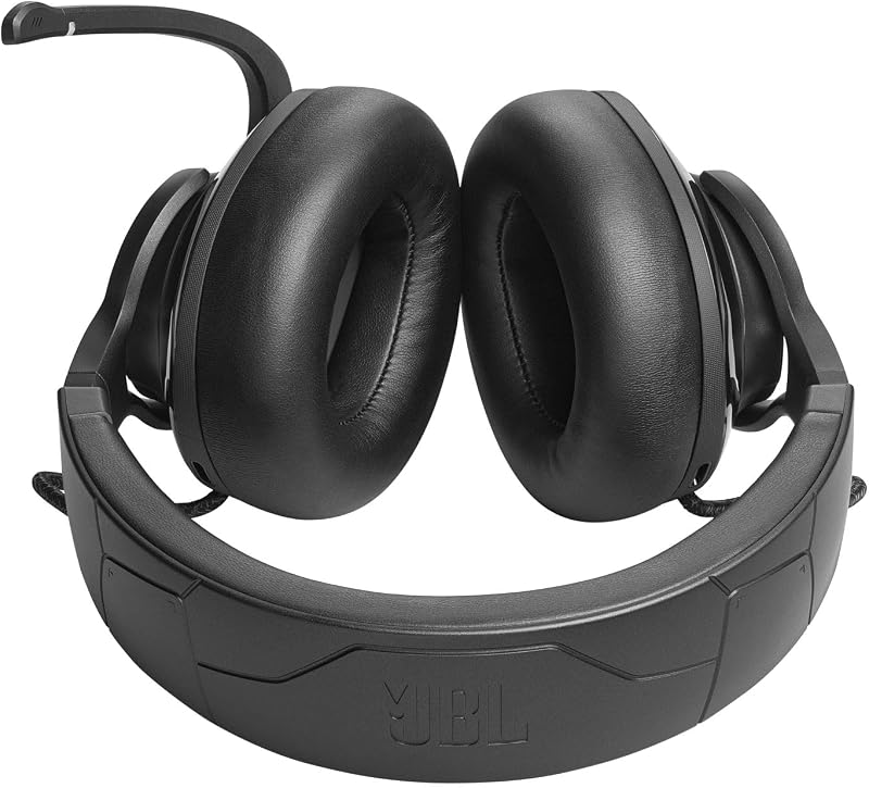 Quantum 910 Auriculares True Wireless Bluetooth, con cancelación de ruido adaptable, función gaming y carga, micrófono boom incorporado, negro