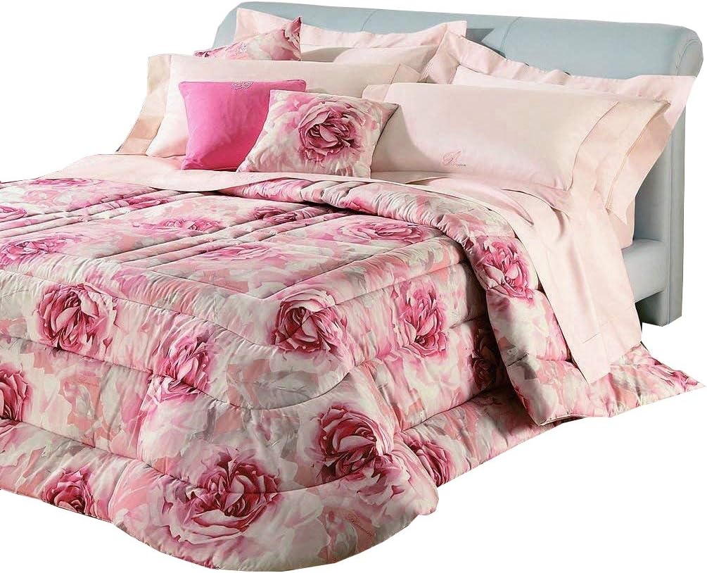 Blumarine Trapunta Matrimoniale Invernale PIUMONE Rosita Rosa O Azzurro
