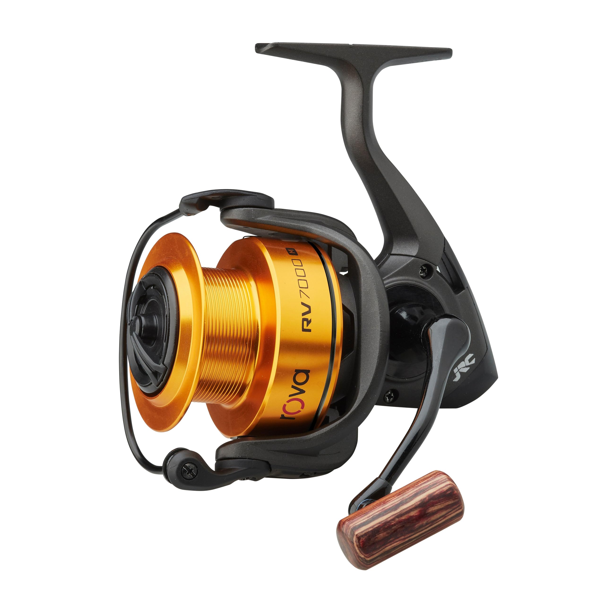 JRC RV 7000M Limited Edition Carp Fishing Reel, Special Colour Theme, Balanced Rotor and Lightweight Aluminium Spool, The Ideal Carp Reel for Stalking or Float Fishing, Unisex, Black Gold, 7000