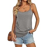 Micticsi Womens Spaghetti Strap Tank Top Adjustable Scoop Neck Camisole Tops Loose Fit Casual Shirts Summer 2026