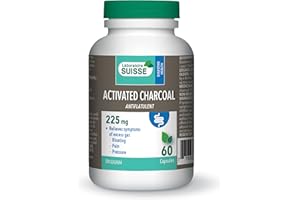Laboratoire Suisse Activated Charcoal – Excess Gas Relief & Antiflatulent – 60 Capsules