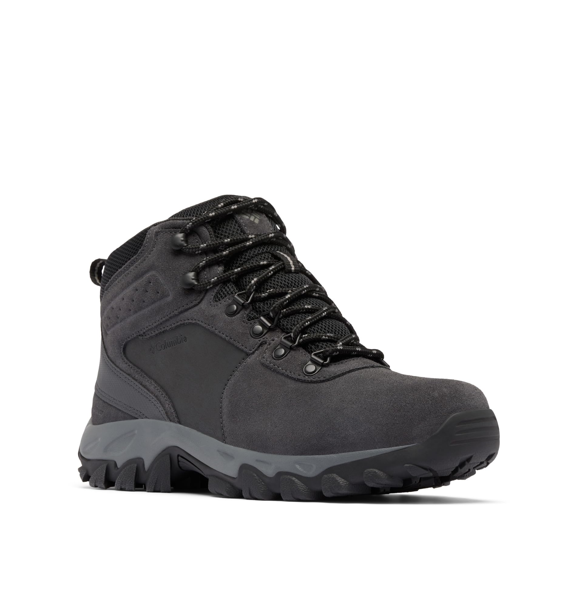 Columbia Mens Newton Ridge Plus II Suede Waterproof, Shark/Black, 15 Image Columbia Mens Newton Ridge Plus II Suede Waterproof, Shark/Black, 15 Image