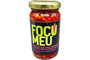 FOCU MEU Calabrian Chopped Hot Chili Peppers in Oil Jar 212ml(7.25 oz)