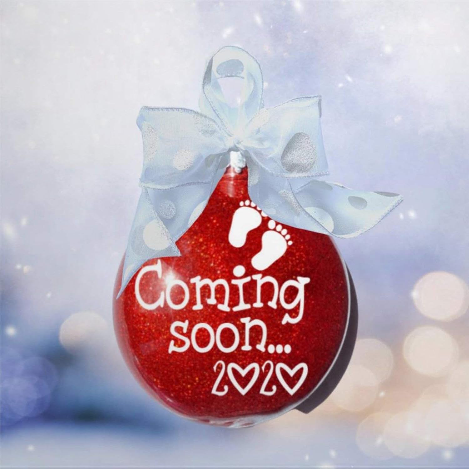 Baby Announcement Christmas Ornament 