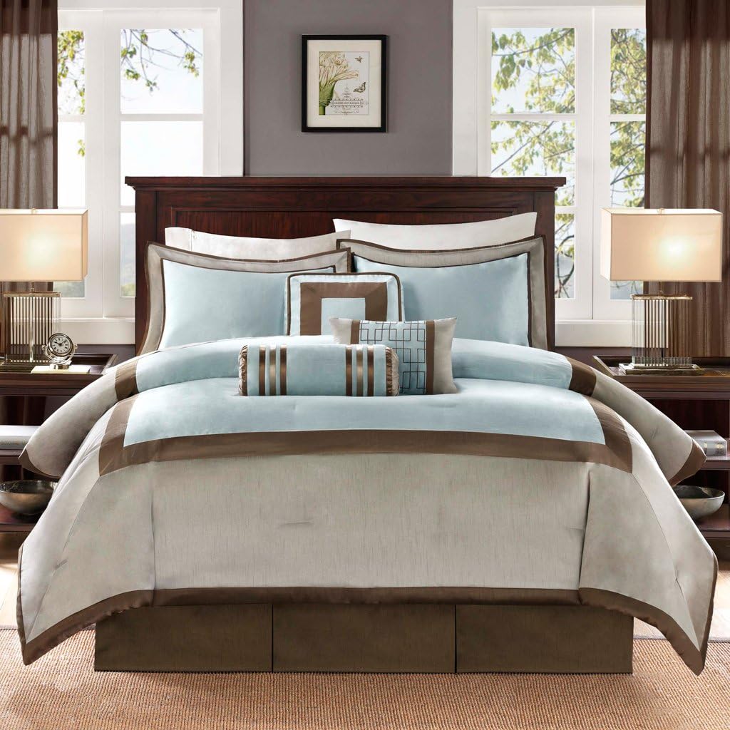 Best Blue And Brown Bedding Sets Queen