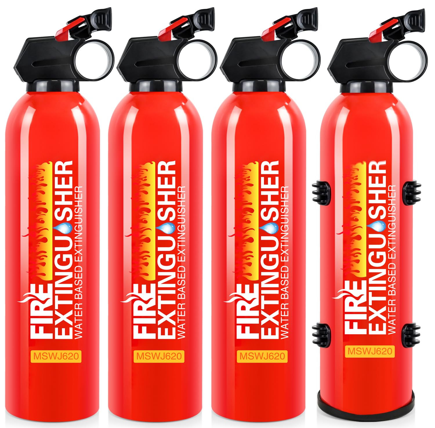 4 Pack Fire Extinguisher for Home with Wall Mount