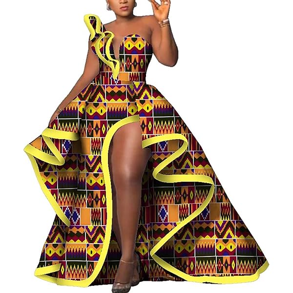 African Dresses for Women Wedding Traditional Cultural Wear for Girls Wax  Print Ball Gown Cocktail Church Attire Prom 290 XXS /US4/UK8 at Amazon  Women's Clothing store