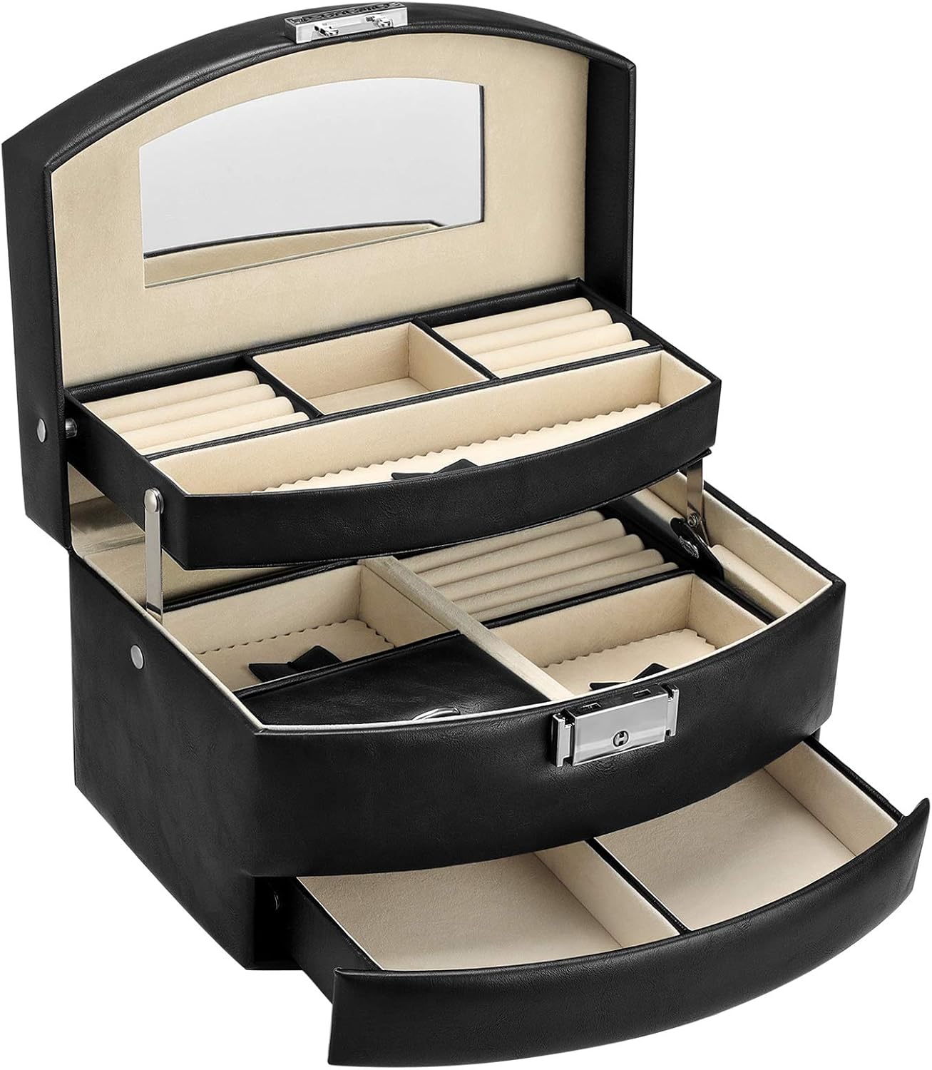 VERDANVERSE Velvet Schmuckbox Rot - Eleganter Perlenkettenhalter Für Reise & Aufbewahrung