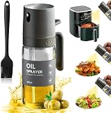 Fuwnvuwn 250ml Olive Oil Spray Bottle with Brush for Cooking & BBQ view 1