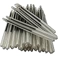 24 Bulk Pack 4" Clear Flexible Round Barrel Pens with Cap for Comfortable Writing (Black)
