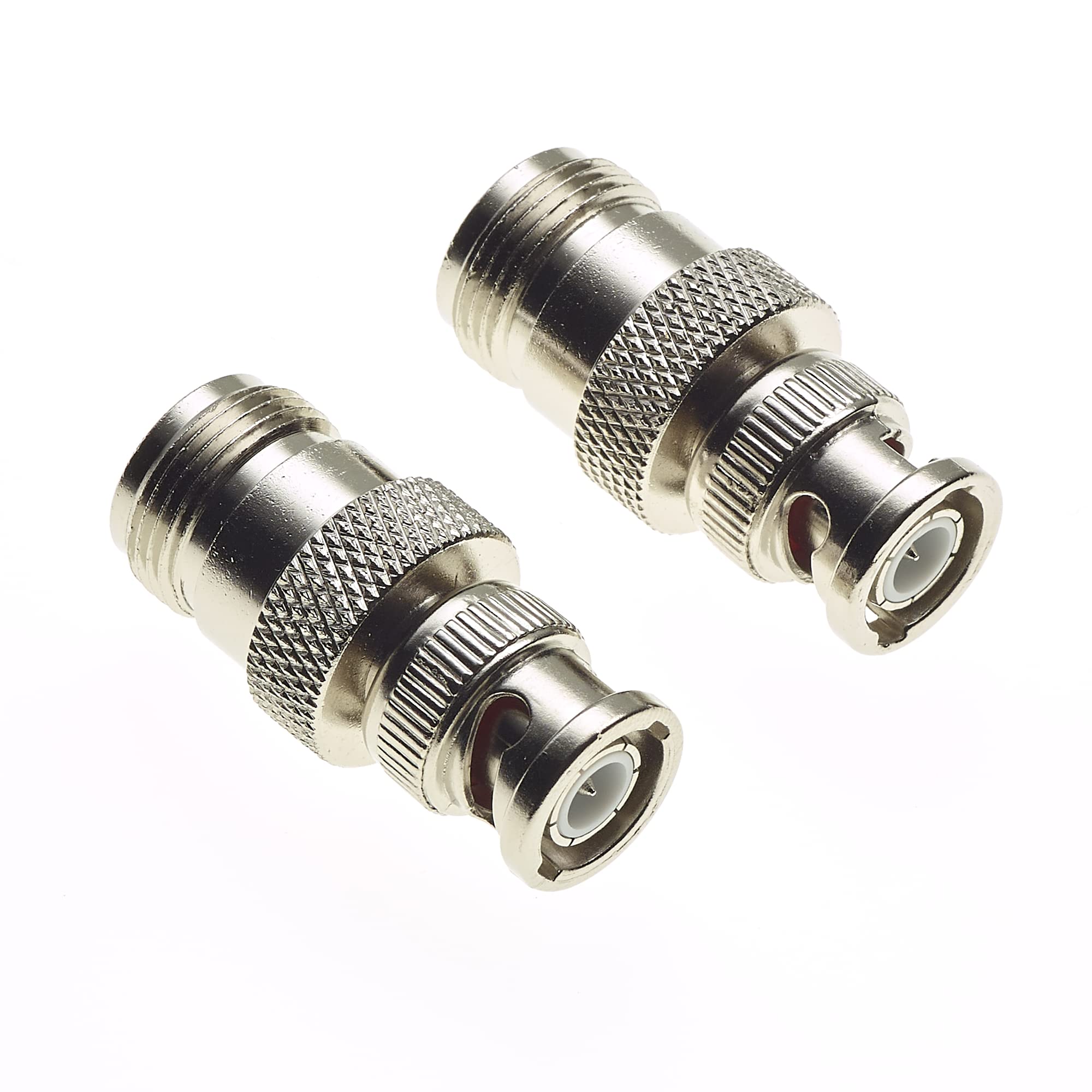 Keple N-Type Socket To BNC Plug Adapter - Male To Female Bulkhead Network Analyzer Booster N-Type Cable Connector, Low Loss Signal Testing - Pack Of 2