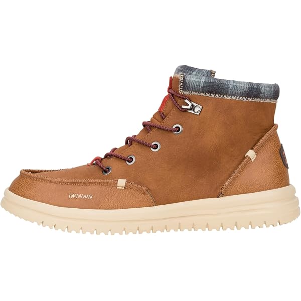 Hey Dude Bradley Mens Chukka Boots Sz 14 M Brown Black Leather Lace Up Mid Top Amazon.com | HEYDUDE Men main image 3
