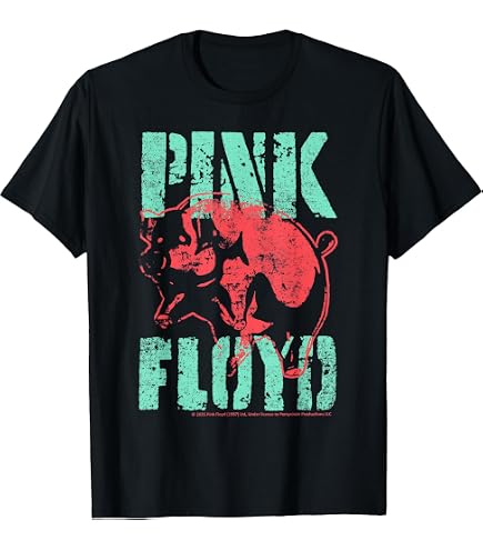 Amazon.com: Pink Floyd Animals Flying Pig T-Shirt : Clothing