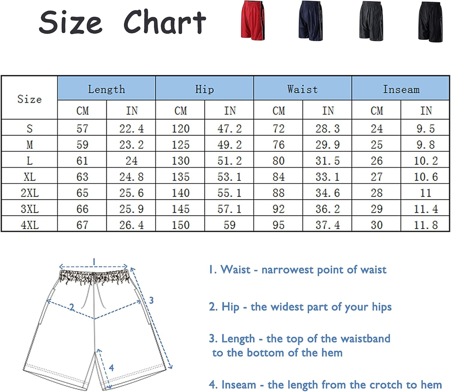 PTSports Men's 11'' Cool Basketball Shorts with Pockets Long Gym Athletic Shorts Running Quick-Dry Drawstring: Clothing