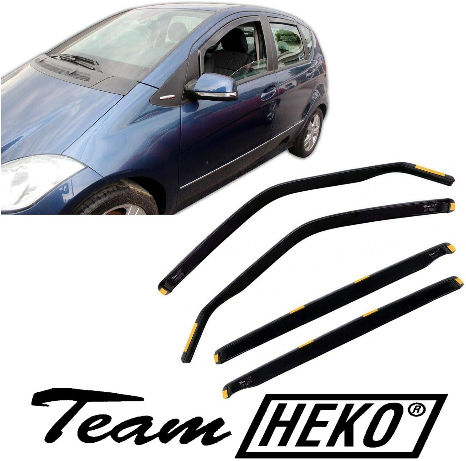 J&J AUTOMOTIVE Windabweiser Für VW Caddy 2004-2015 - 2-tlg HEKO