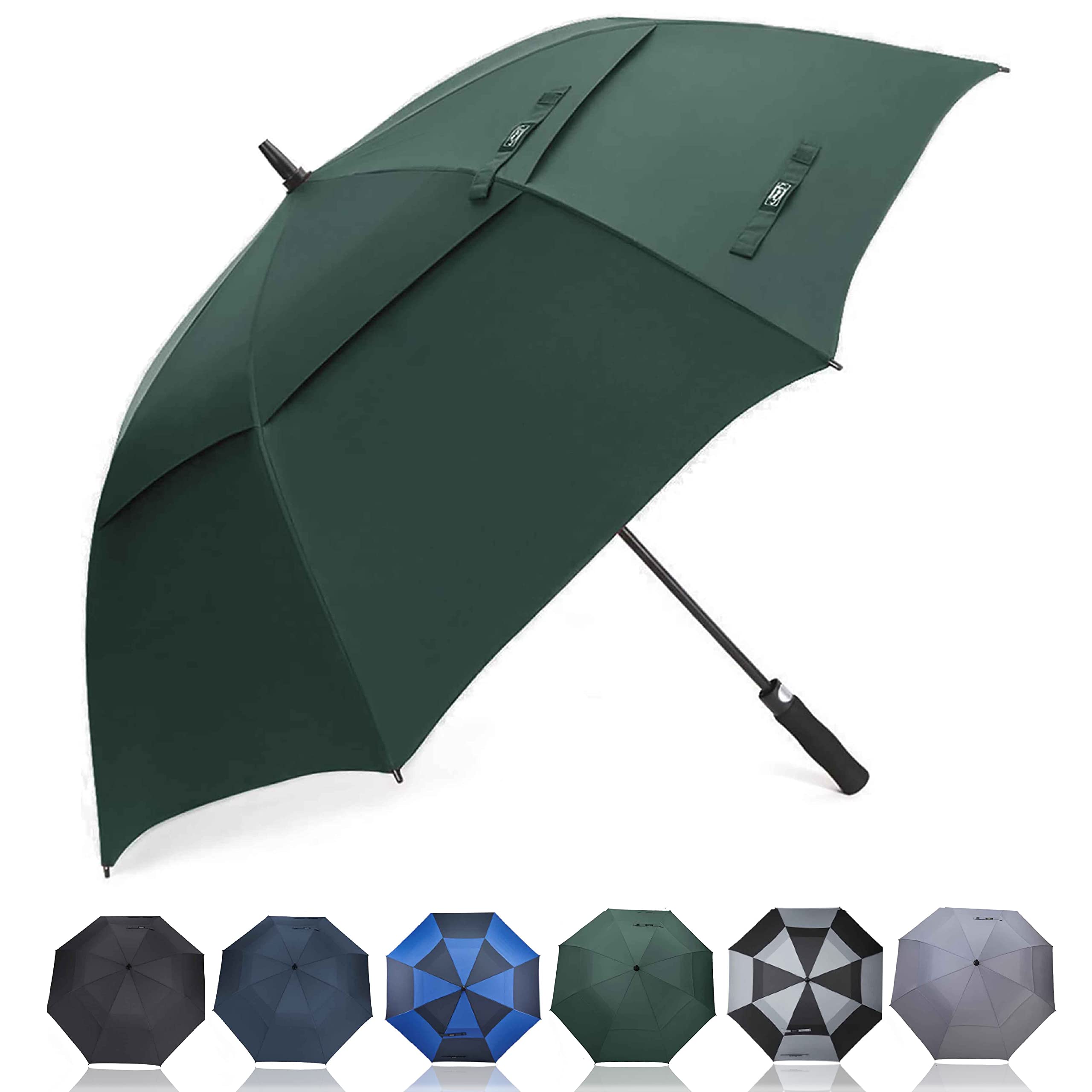 G4Free Golf Umbrella 134 x 190 x 200 cm Windproof Double Canopy Extra Large Size Auto Open Waterproof Umbrella โ image 1