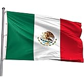 Mexico Extra Large Flag 10x15FT Giant Mexican National Polyester Printed Latin America Flag With 5 Grommets For Mexican Themed Festival Event Parade Party Heritage Hispanic Month Decoration