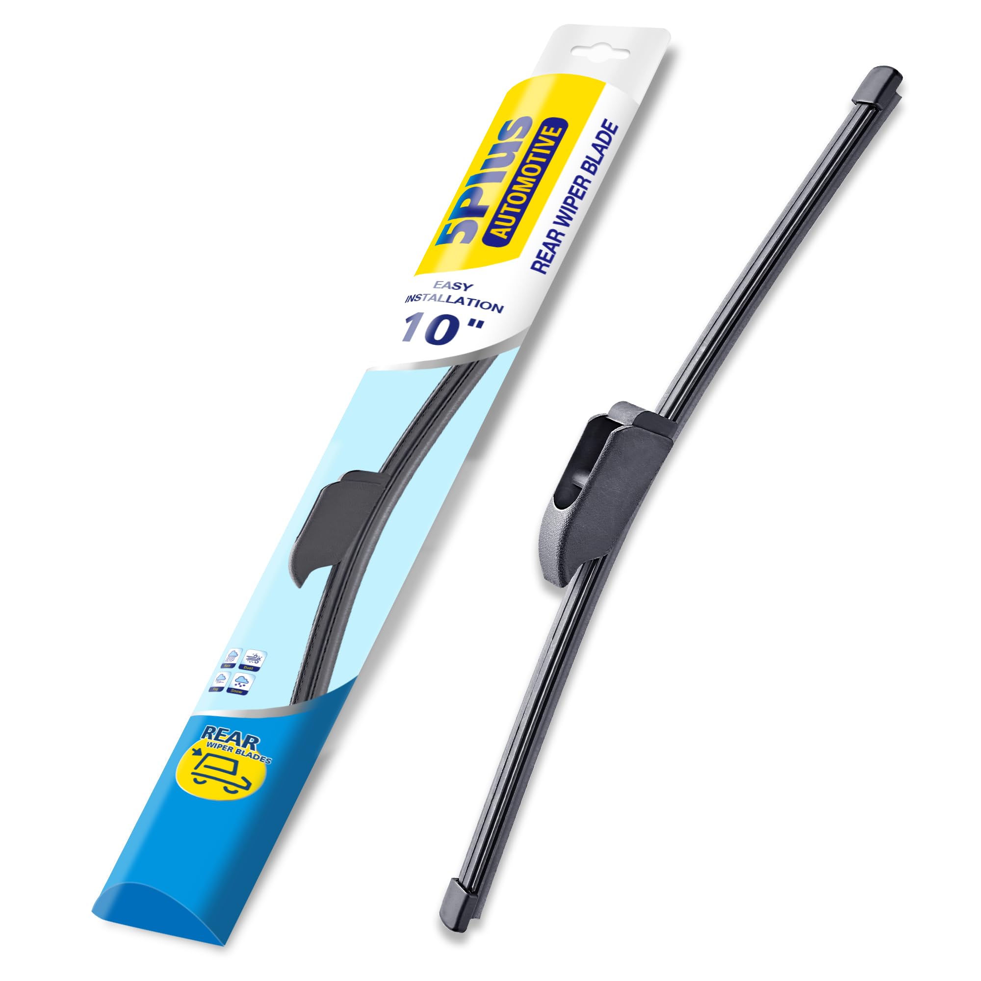 5 PLUS RearFit 10 Inch Rear Wiper Blade for Kia Soul 2020-2025 | OE-Style Fit, Streak-Free Rear Window Wiper, Stable Glass Co