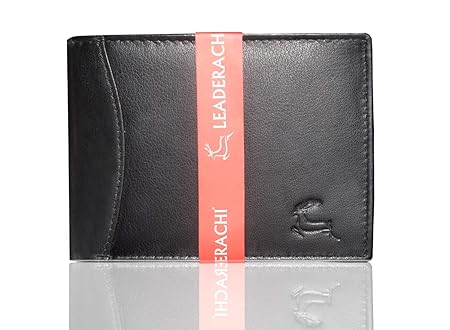 Leaderachi Leather Mens Wallet [Valladolid-Black]