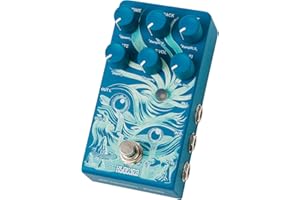 Klowra Rilum Multi-Head Tape Delay Effects Pedal for Electric Guitar and Synth, Vintage Tape Echo & Modulation Effects with T