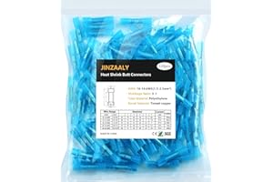 Jinzaaly Heat Shrink Butt Connectors, Insulated Waterproof Electrical Marine Automotive Tinned Copper Wire Crimp Terminals, B
