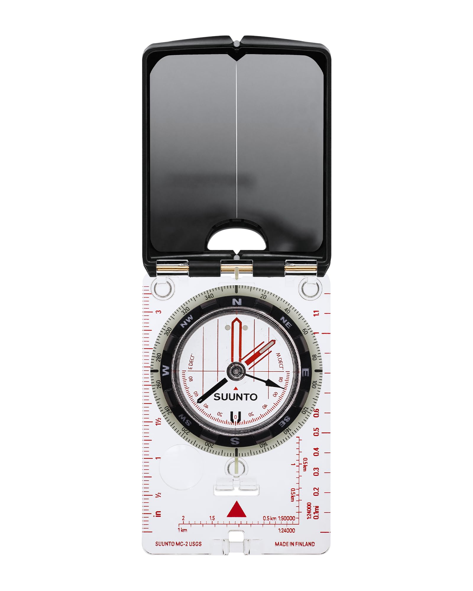 SUUNTO MC-2 G USGS Mirror Compass, Global Orientation Adventure/Hiking Compass, USGS UTM Scales, Magnifying Lens, Adjustable Declination & Luminous Markings — image 1