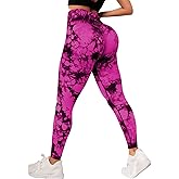 JGS1996 Tie Dye Leggings for Women Tummy Control High Waisted Scrunch Butt Lifting Seamless Workout Yoga Pants