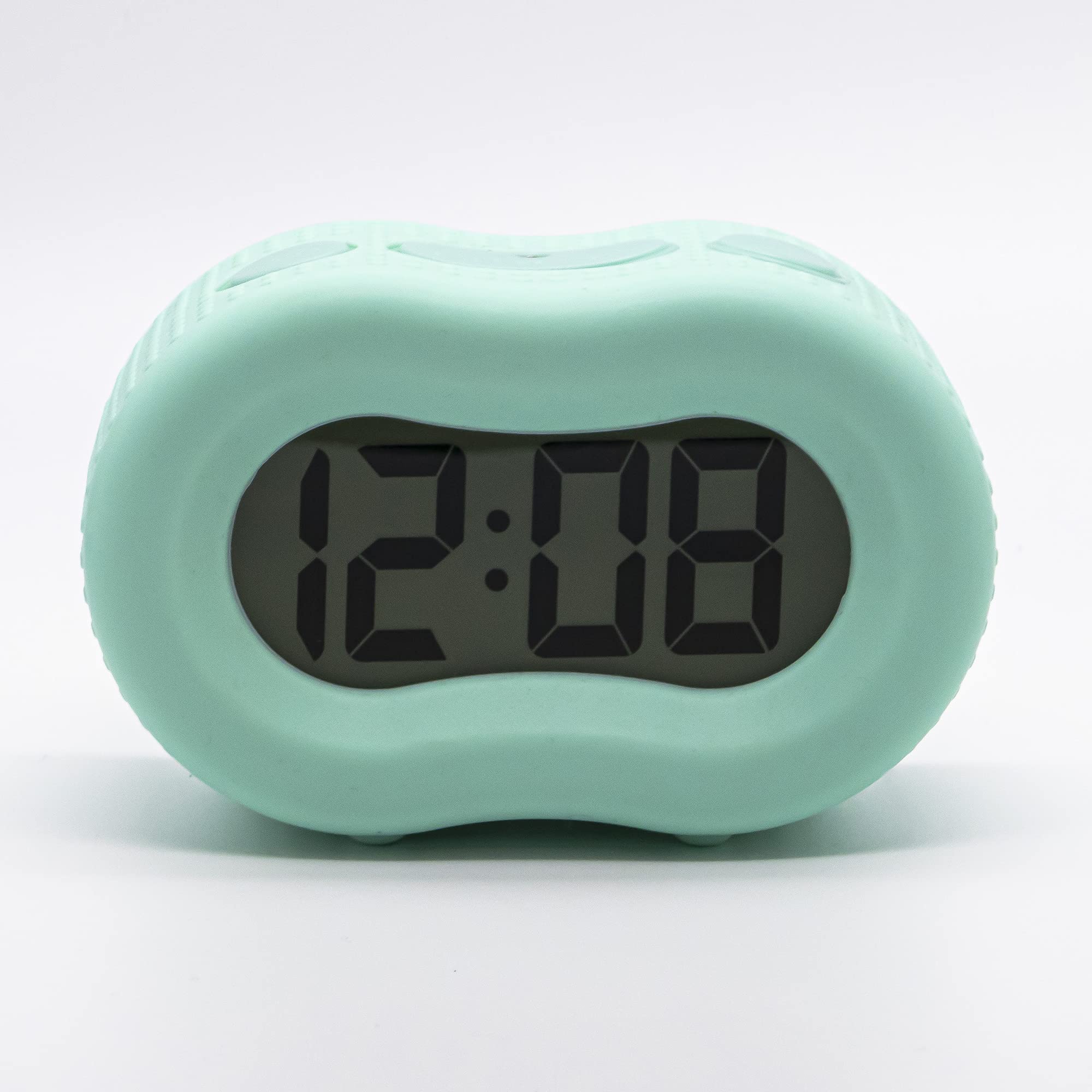Photo 1 of Timelink Smartlight Digital Rubber Alarm Clock for Bedrooms Travel, Simple Operation Large 1" Display, Mint Green