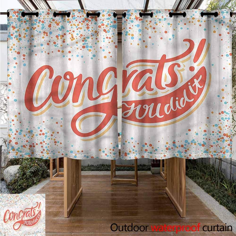 Sunnyhome - Panel de cortina para exteriores, para patio, graduación