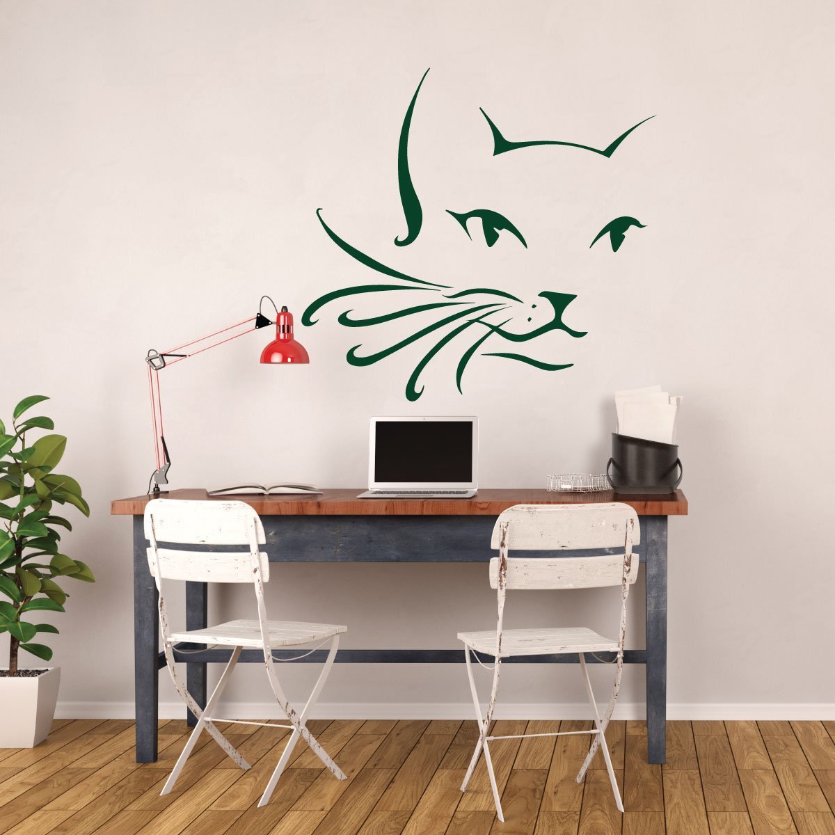 Amazon Com Cat Wall Decals Cat Face Cat Lover Gifts Kids