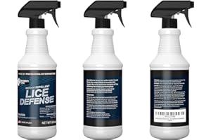 Exterminators Choice Lice Defense Repellent Spray - 16 Ounces Lice Spray - Lice Treatment for Bedding - Carpets and Furniture - Ideal for Backpacks - Non-Toxic Lice Spray - Lice Repellent Spray