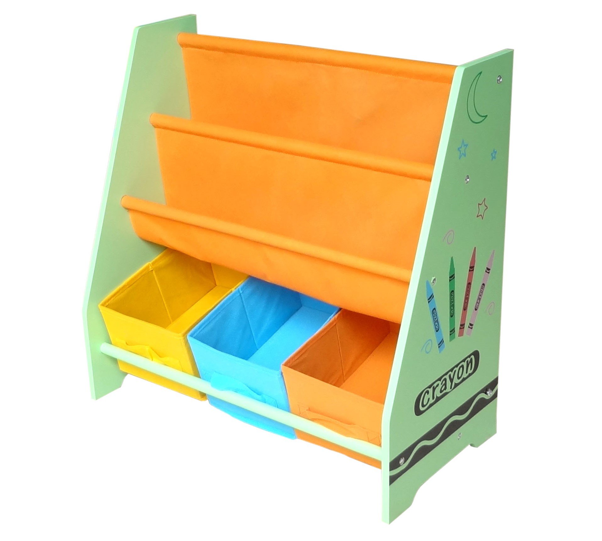 crayon bookshelf